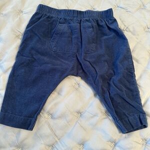 Angel Dear Navy Corduroy Elastic-Waist Bottoms